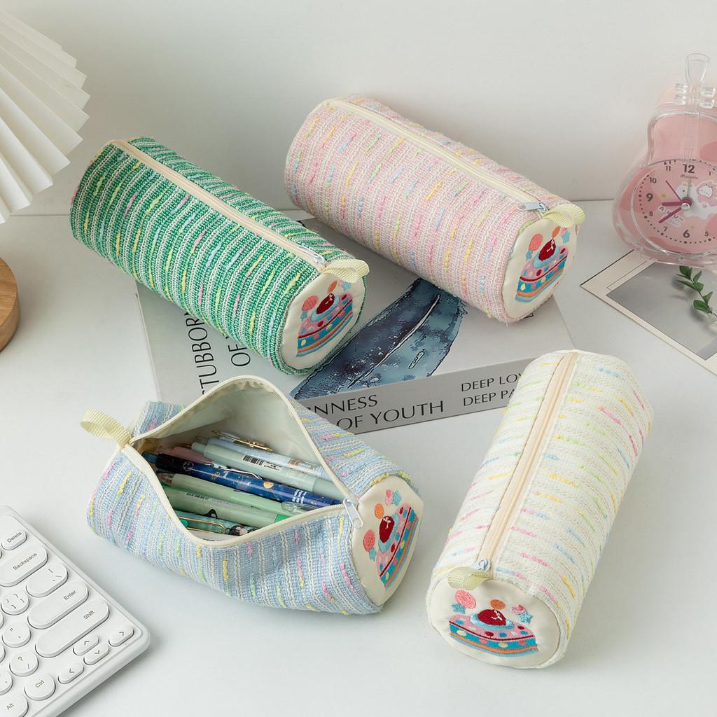 Sweet Strawberry Cake Stationery Pouch With Big Capacity For School Use Travel