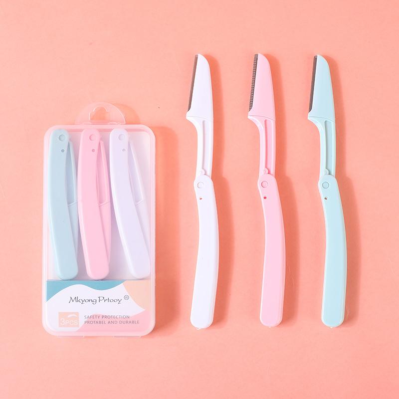 1/3pcs Pocketknife Eyebrow profiler Hair Remover Eyebrow Shaper Shaver facial epilators Eyebrow Trimmer for Ladies Face