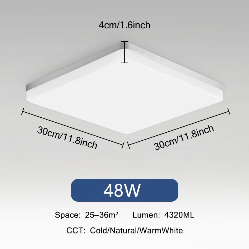 

Современный светодиодный квадратный потолочный светильник 110 В-220 В для домашнего панельного потолочного светильника для кухни, гостиной, спальни, освещения Neutral Light