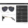 Luxury  Designer Vintage Irregular Metal Pilot Sunglasses Women For gentlemen Sun Glasses Punk Rivet Sexy Ladies Popular Shades for daily use