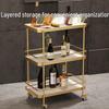 Modern White European 3-Tier Serving Cart