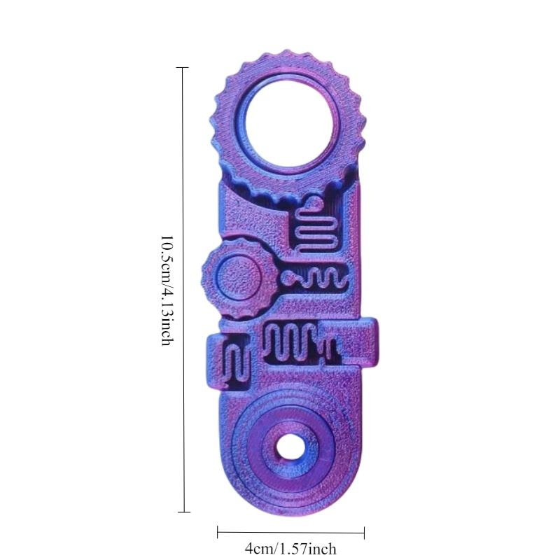 3D Printed Fidget Ring Toys 3D Printed Five in One Decompression Ring Toys Relieve Stress Fidget Roller /Spinner/Relief Toy