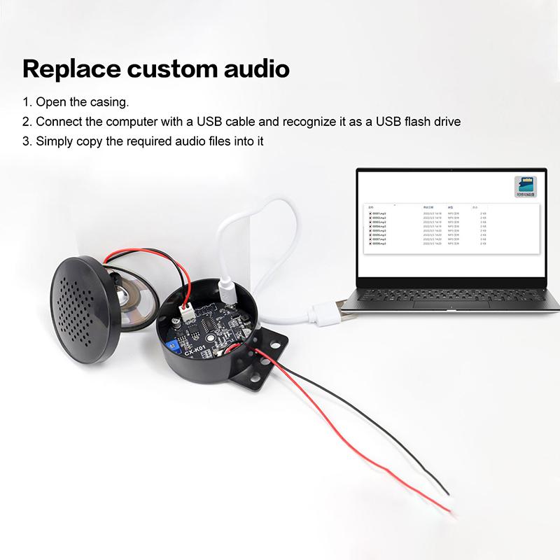 Auto Start Voice Custom 4-Kanal Trigger Voice Speaker Modul Soundalarm Rückfahrhupe Elektronisches Kit