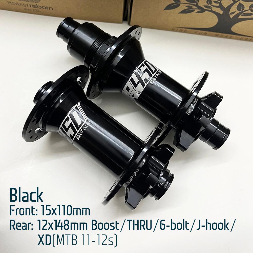 KOOZER 450 32-hole Mtb Thunder Masses 120 Click Boost Hub 12x148 Rear Thru Axle 15x110 Front Cube Pro7 Noisy for Shimano Bicycle Black XD 32H