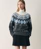 Deuloupisumeon Nordischer Pullover Wollstrick [Anthrazit]