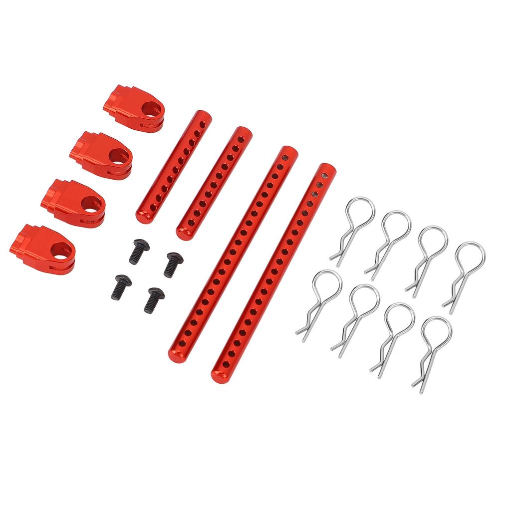 RC Car Shell Post Sturdy Shockproof Aluminum Alloy Car Shell Column with R Pins for 1:10 Road