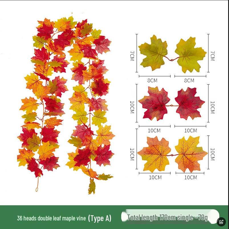 Skladem Podzimní a Halloweenská dekorace z javorových listů pro Vánoce a Den díkůvzdání