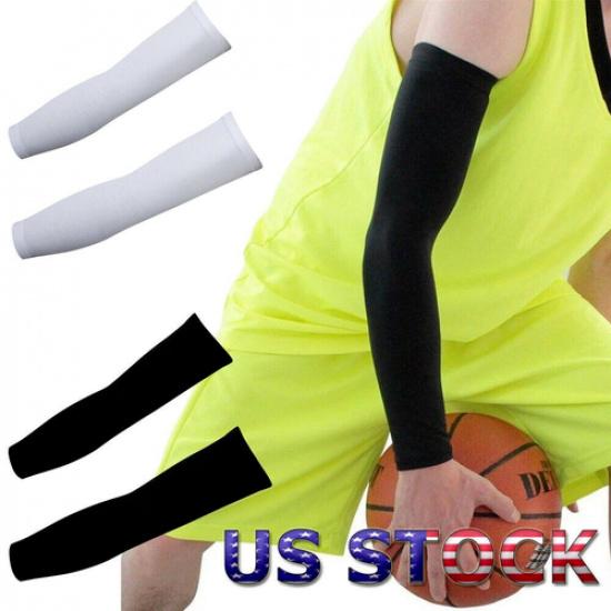 UV Sun Protection Sports Arm Sleeves Outdoor UPF 50 Arm Cover Shield Men Women