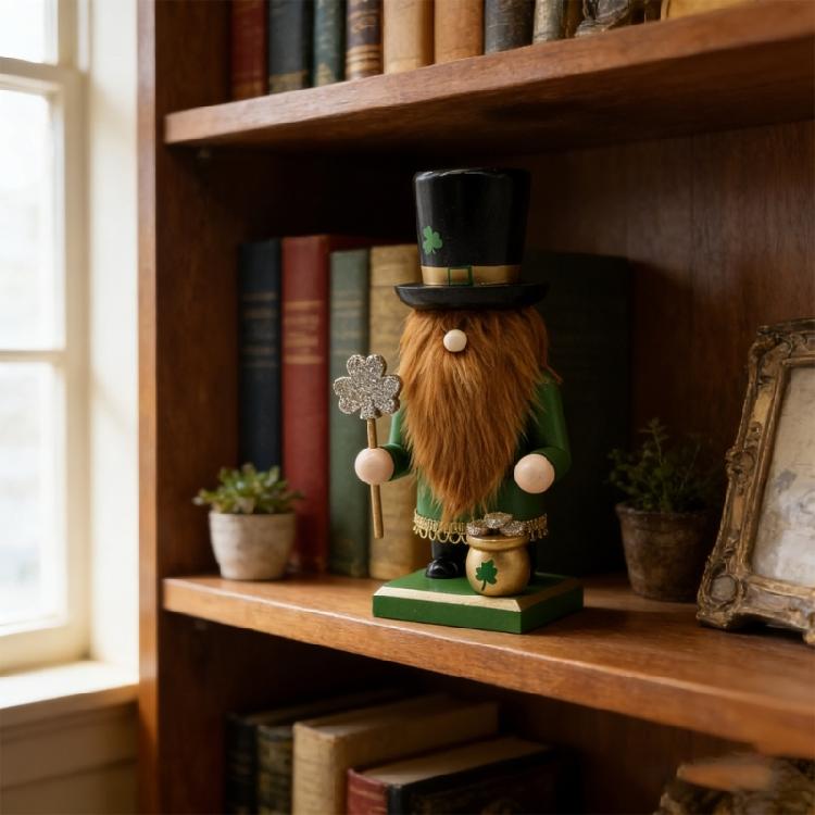 Lucky Green Dwarf Patricks Day Gnomes Ornament For Desktop Office Home Decoration Ornament