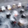 Sushi Shop Sashimi Plate Decor Small Bottle Dry Ice Barrel Ceramic Toothpick Holder Japanese Style Fruit Picks Container Jar Box