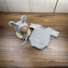 Newborn Pography Props Knitted Outfit Rabbit Doll Baby Cosplay Glasses Baby Poshoot Props Acssories