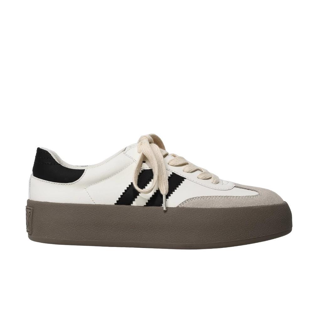 Thick-soled Versatile Sports and Leisure Bread Leather Little White Shoes Women's Board Shoes New Breathable Summer Increase Spring