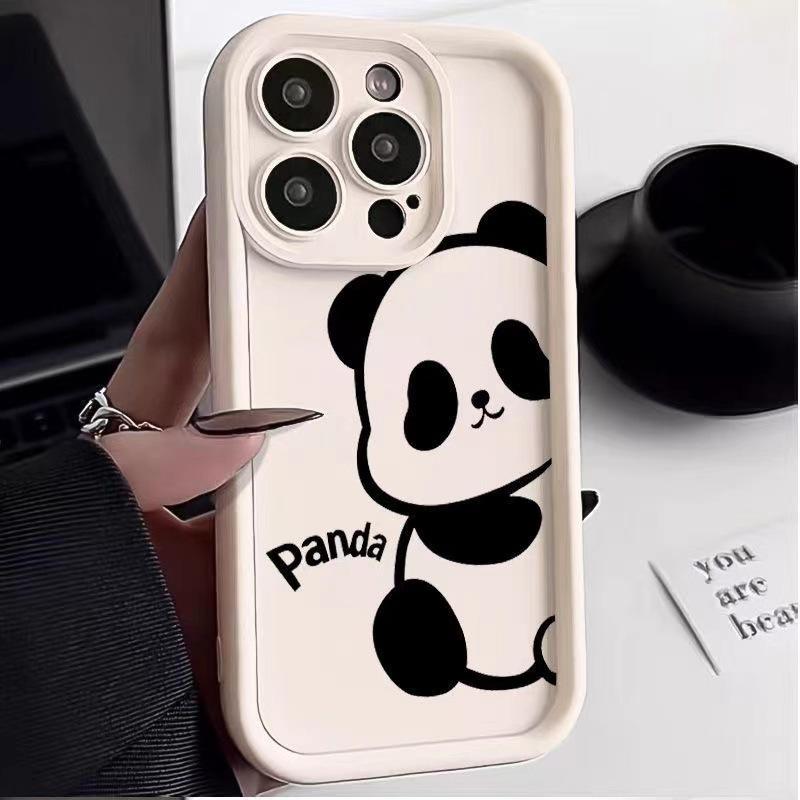 Ka Love Panda Applicable To Apple 16pro National Trend 15promax Mobile Case IPhone 14 Creative 13mini12