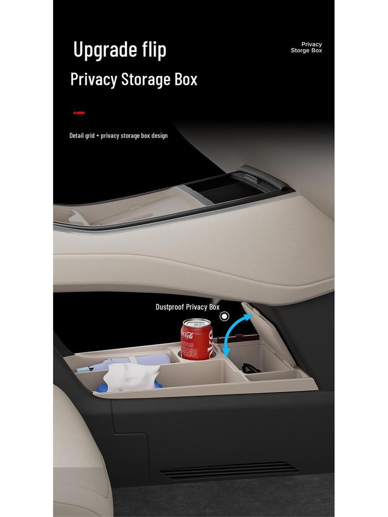 L90 Center Console Lower Silicone Storage Box - Glasses & Accessories Holder