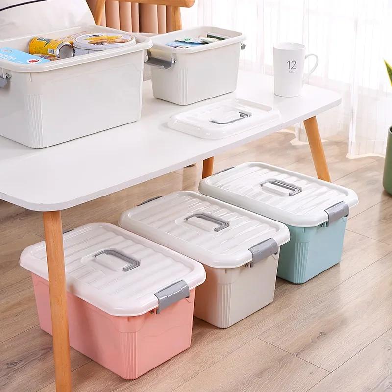 Plastic Storage Box Thickened Storage Box Clothing Portable Organizer Box Toy Storage Boxes Home Organization