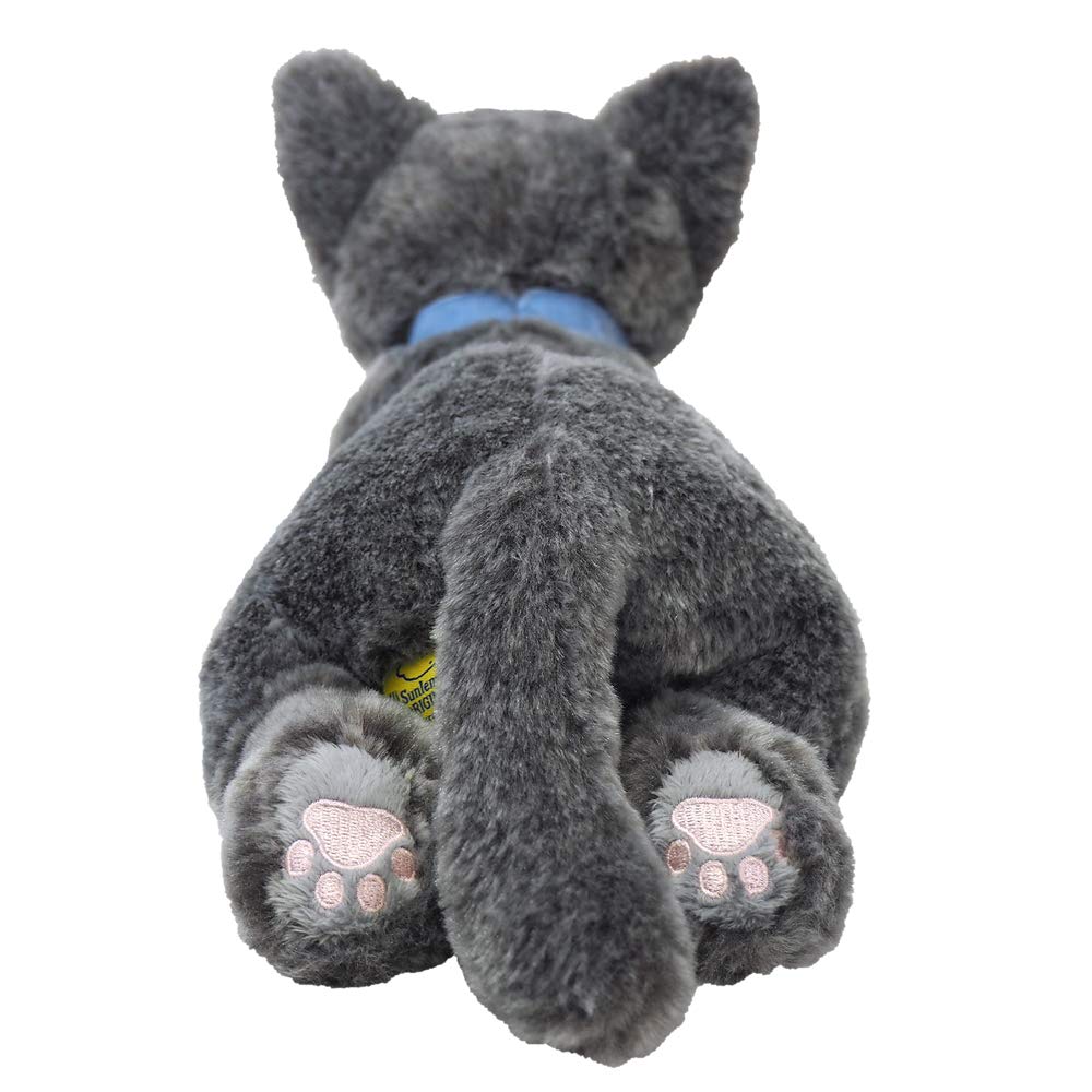 Sun Lemon Russian Blue Lap Cat Plush Toy Small 13 X 36 X 15cm Cute Animal Cat P-7662