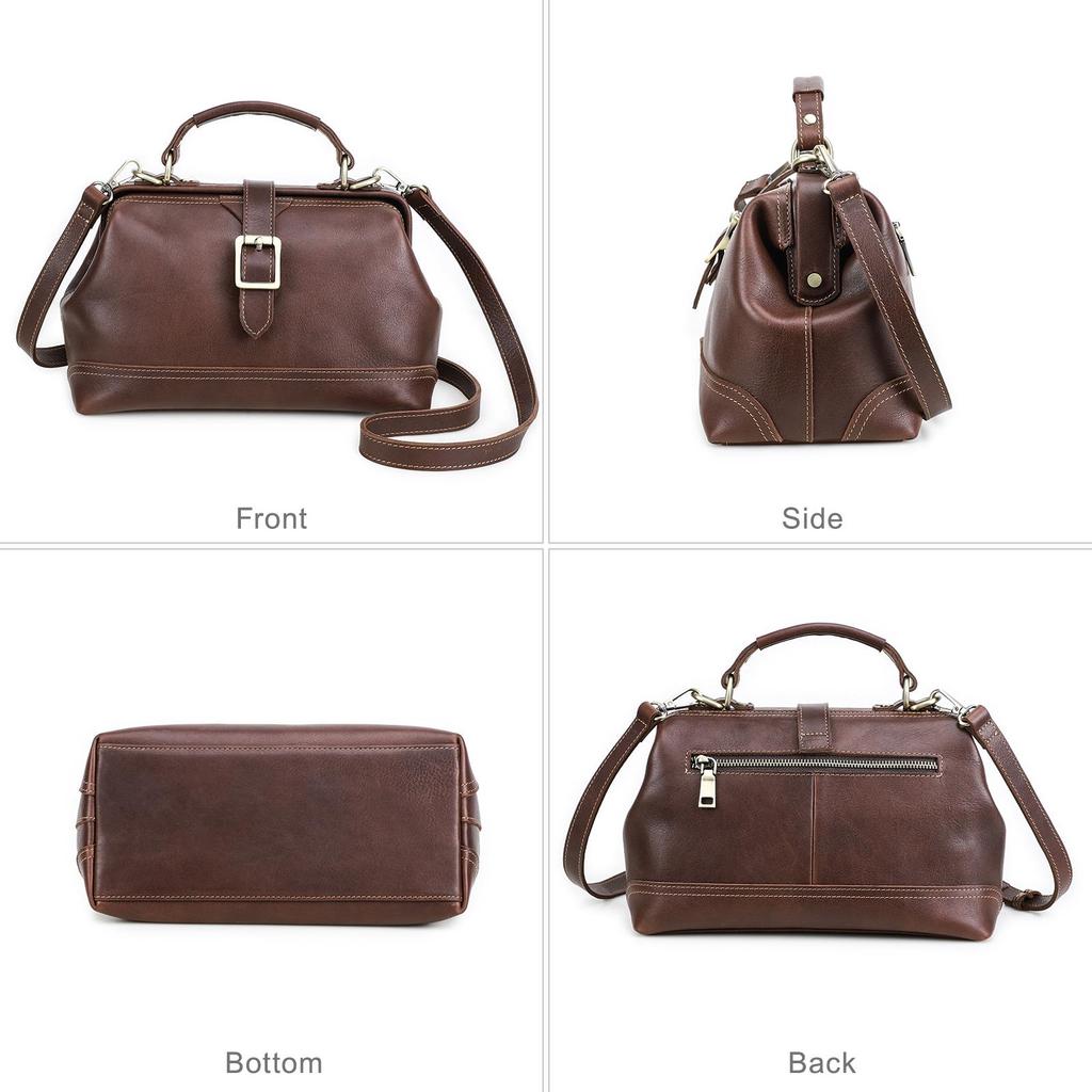 CONTACT'S Genuine Leather Women's Handbag Lady Fashion Totes Bag Large Capacity Crossbody Bag Leather Shouler Bags