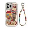 3D Red Apple Cartoon Case for IPhone 16, 17 Pro Max, Mirror Finish, Chain Decoration Phone Case