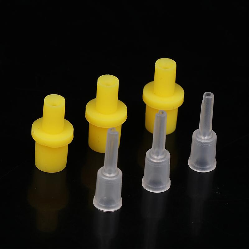 10Pcs Silicone Rubber Sleeve Connectors For Syringe Pumping Air Hollow Joint Part Connector Ciss Inkjet Cartridge Cleaning Tool