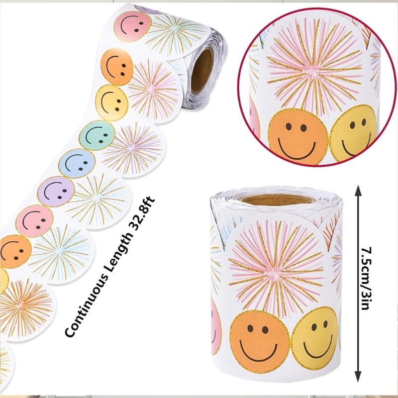 32.8ft Smiling Face Border Trim Wall Sticker for Chalkboard Notice Board Decoration Bulletin Board Border Trim Sticker