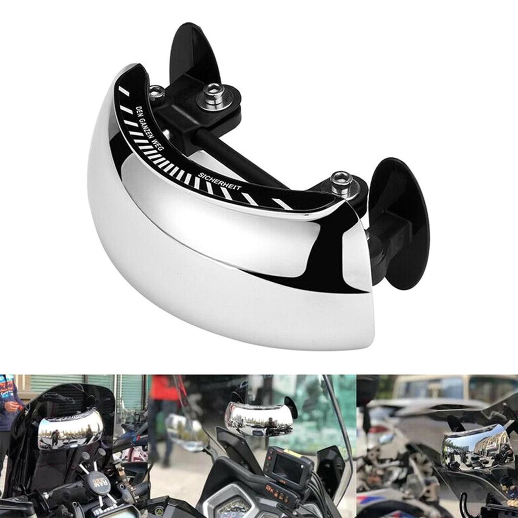 Motorrad Windschutzscheibe 180+ Grad Toter Winkel Spiegel Weitwinkel Rückspiegel Sicherheit Hilfs Rückspiegel