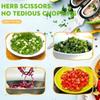 Muti-Layers Kitchen Scissors Stainless Steel Vegetable Cutter Scallion Herb Laver Spices Cooking Tool Cut Kitchen Accessories