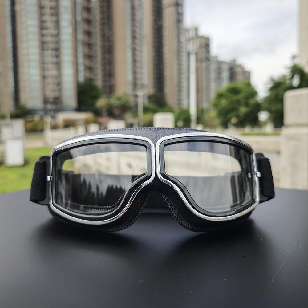 Motorcycle glasses, windproof riding helmet goggles, dustproof off-road motorcycle protective eyewear, Harley vintage sunglasses