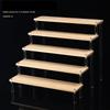 Clear Acrylic Soild Wood Display Stand for Amiibo Funko POP Figures,Cupcake Cosmetic Nail Polish Jewelry for Display Riser Shelf