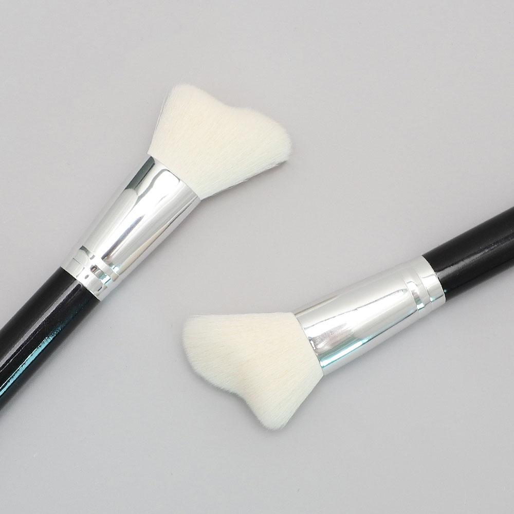 HMU Single V-Shape Heart-Shaped Makeup Brush Foundation Brush Loose Powder Blush Face Concealer Contour Brush