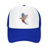 Colorful Bird Mesh Trucker Hats for Unisex Women Adjustable Casual Fashion Baseball Caps for Outdoor Activities