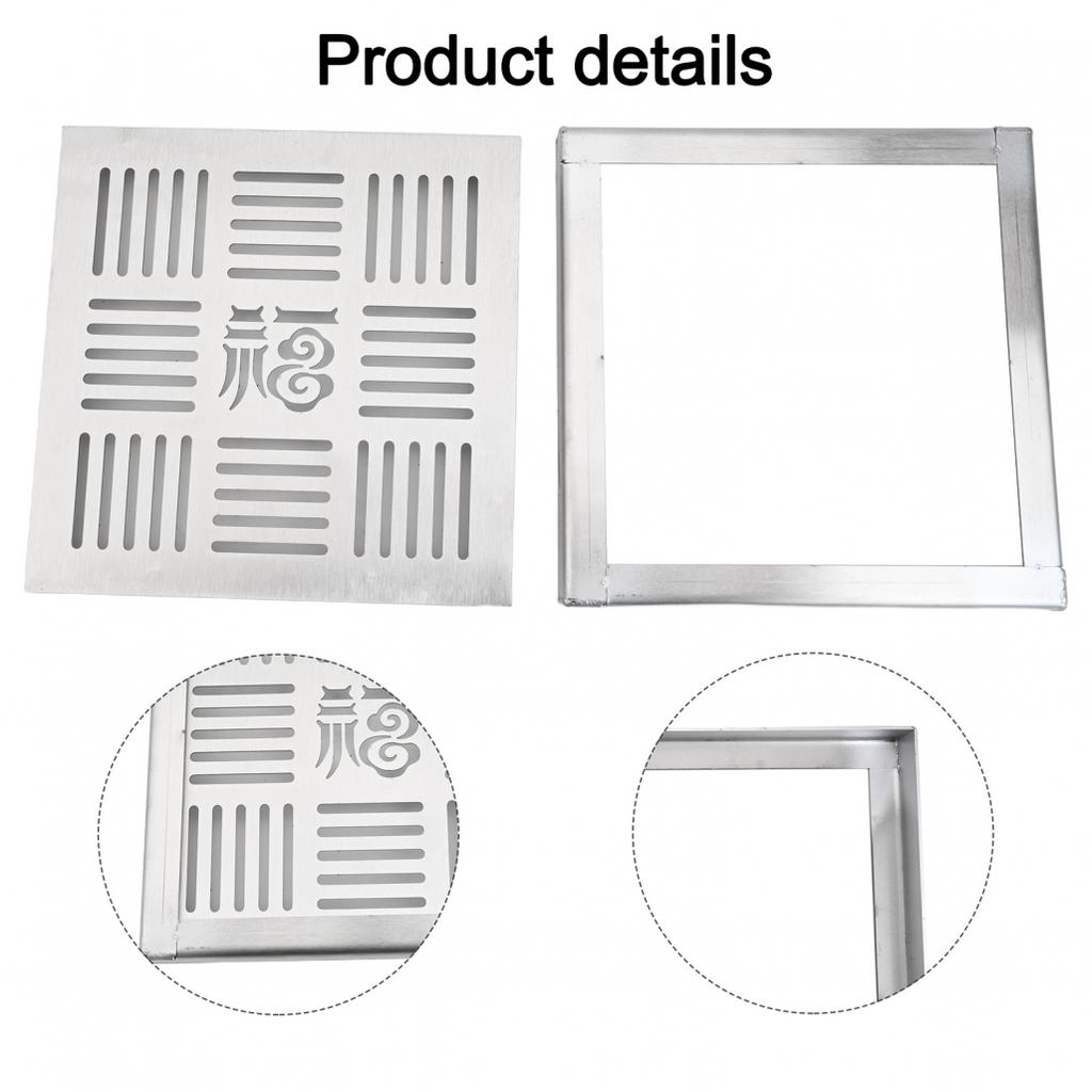 Robust Stainless Steel Floor Drain Cover for Urban and Residential Use