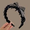 Floating Butterfly Bow Headband: Enhances Crown Height, Slims Face, Ideal for Makeup and Washing.
