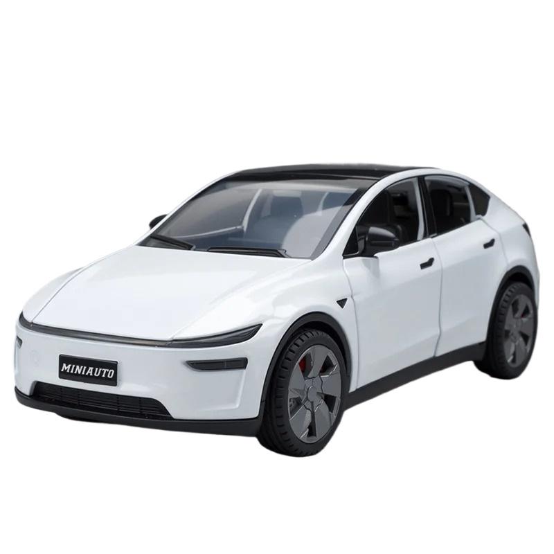 1/32 Tesla Model Y 2026 SUV Alloy Car Model Diecasts Metal New Energy Vehicles Car Model High Simulation Sound and Light Kids Toy Gift