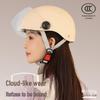 GB 3C Certified Unisex Electric Vehicle Helmet - Summer & All-Season Motorcycle Safety Half Helmet