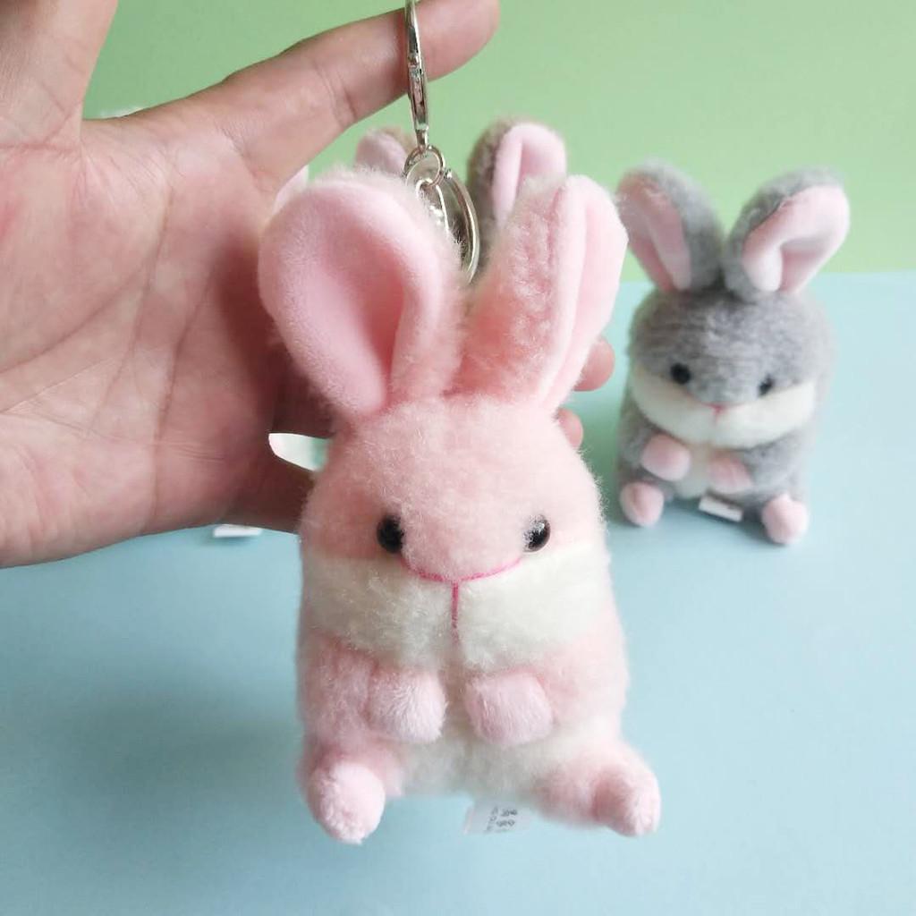 Delightful Plush Bunny Pendant Soft Rabbit Keychain For Bags And Accessories Car