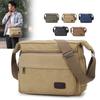 Large Capacity Canvas Shoulder Bag For Men Street Style Durable Material Travel Companion