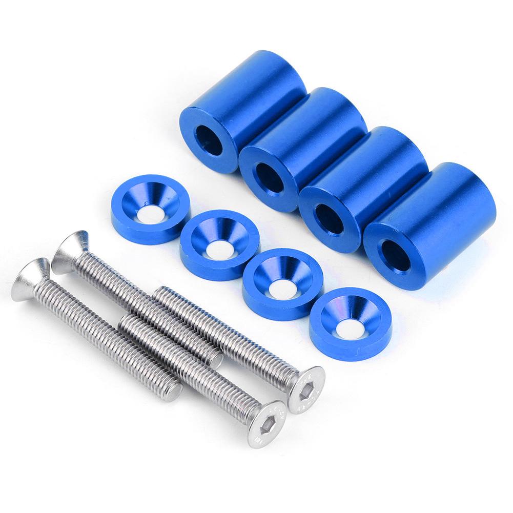Aluminum Alloy Bonnet Raisers Hood Vent Spacers Screws Kit Modified Parts for Racing Car