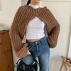 New Arrivals Open Run Winter Women Voluminous Short Hoodie Jacket