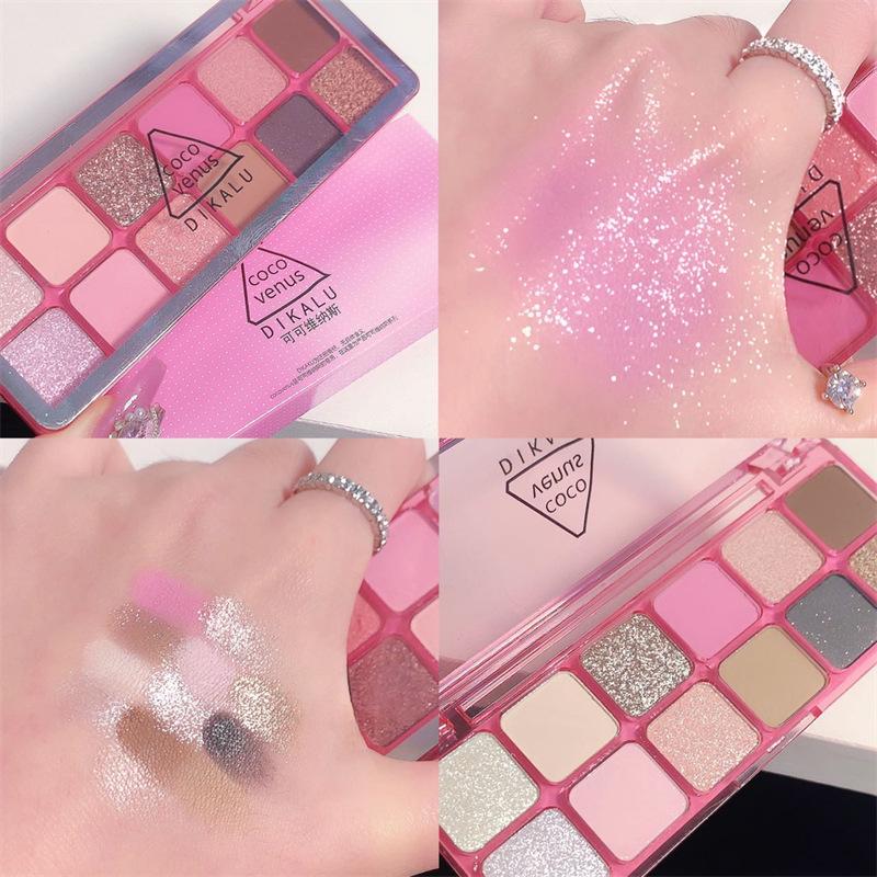 DIKALU Little Begonia 12-Color Eyeshadow Palette - 2025 Shimmer Edition
