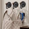 Bathroom Creative Hooks, Punch-Free, Strong Load-Bearing Adhesive, Household Bathroom Wall-Mounted Towel Hooks, Traceless