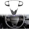 Interior Steering Wheel Trim Cover Frame For Ford Bronco Sport 21+ Carbon Fiber