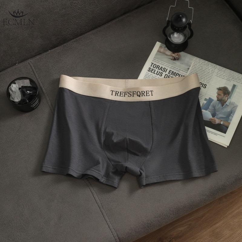 

Мужское нижнее белье Трусы Дышащие Хипстеры Боксеры Шорты Хлопок Гладкие Трусы Мягкие Штаны XL серый