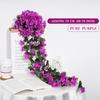 Violets Artificial Flower Rattan Fake Plant Vine Decoration Wall Hanging Roses Flowers for Home Wed Party interior outdoor Decor