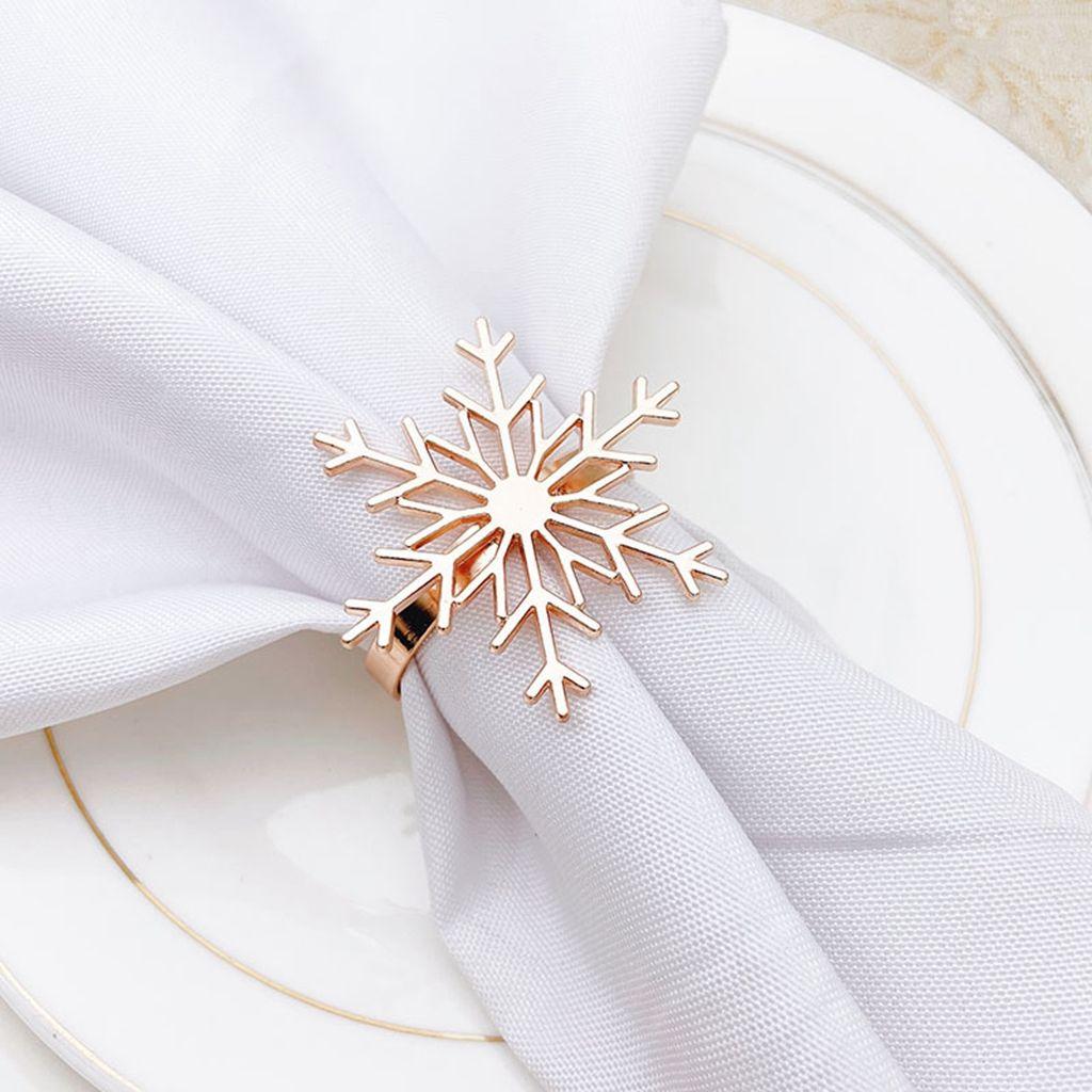 Napkin Holders for Xmas,Party,Wedding Napkin Buckle Napkin Ring Christmas Supplies Table Decor