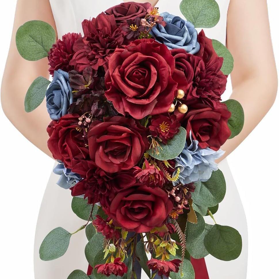 

Имитация свадебного букета в форме капли воды Европейский свадебный реквизит для фотосъемки Свадебный поддельный букет