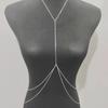 Women's Double-Layer Alloy Waist & Chest Body Chain - European/American Style, Electroplated Fashion Accessory.