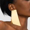 Simple Fashion Metal Geometric Stud Earrings Trendy Jewelry