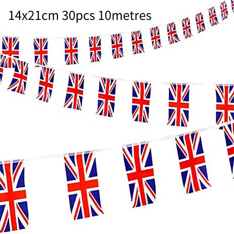 Jubilee Platinum Queens Union Jack Flags National Day Celebration Home Decor