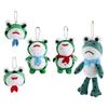 Stuffed Doll Red Scarf Frog Plush Pendant Cartoon Frog Frog Plush Keyring   Birthday Gifts
