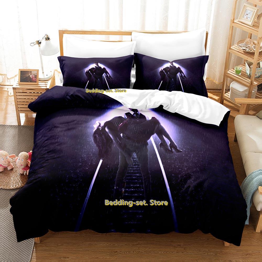 Comforter Dark Emo Bedding Set Single Twin Full Queen King Size Bed Set Adult Kid Bedroom s 3D Print Anime Bed